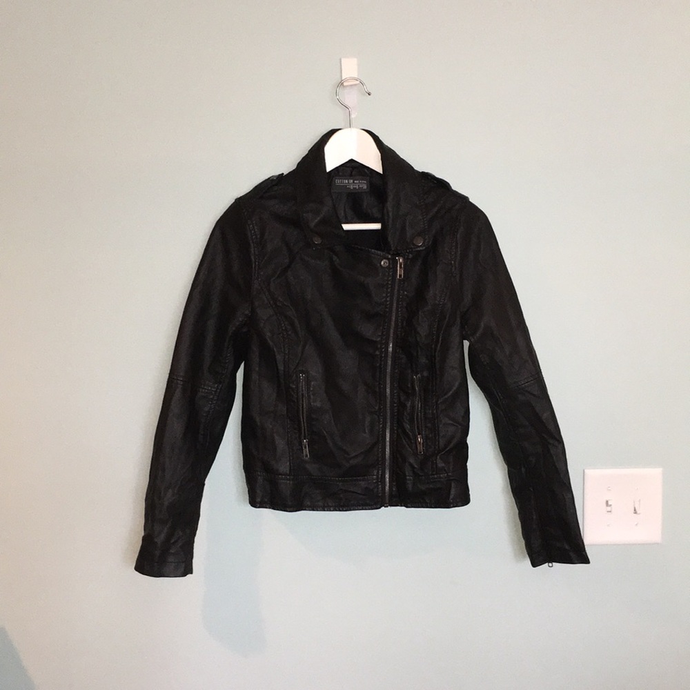 Cotton On Faux Leather Jacket
